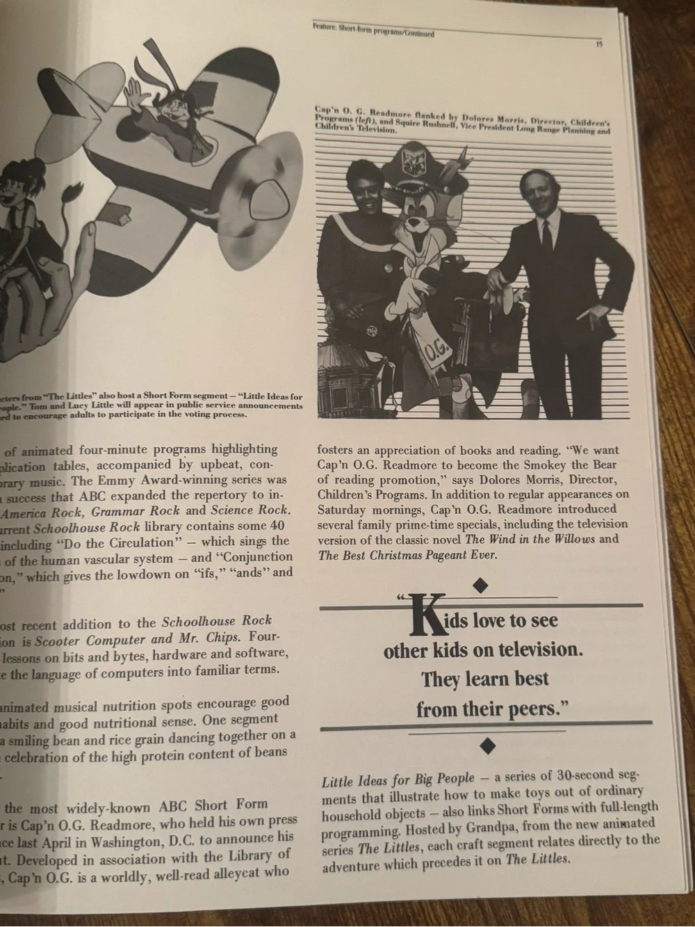 WideWorld‎ ABC Employees Magazine 1984 Olympics Schoolhouse Rock Cap’n O.G